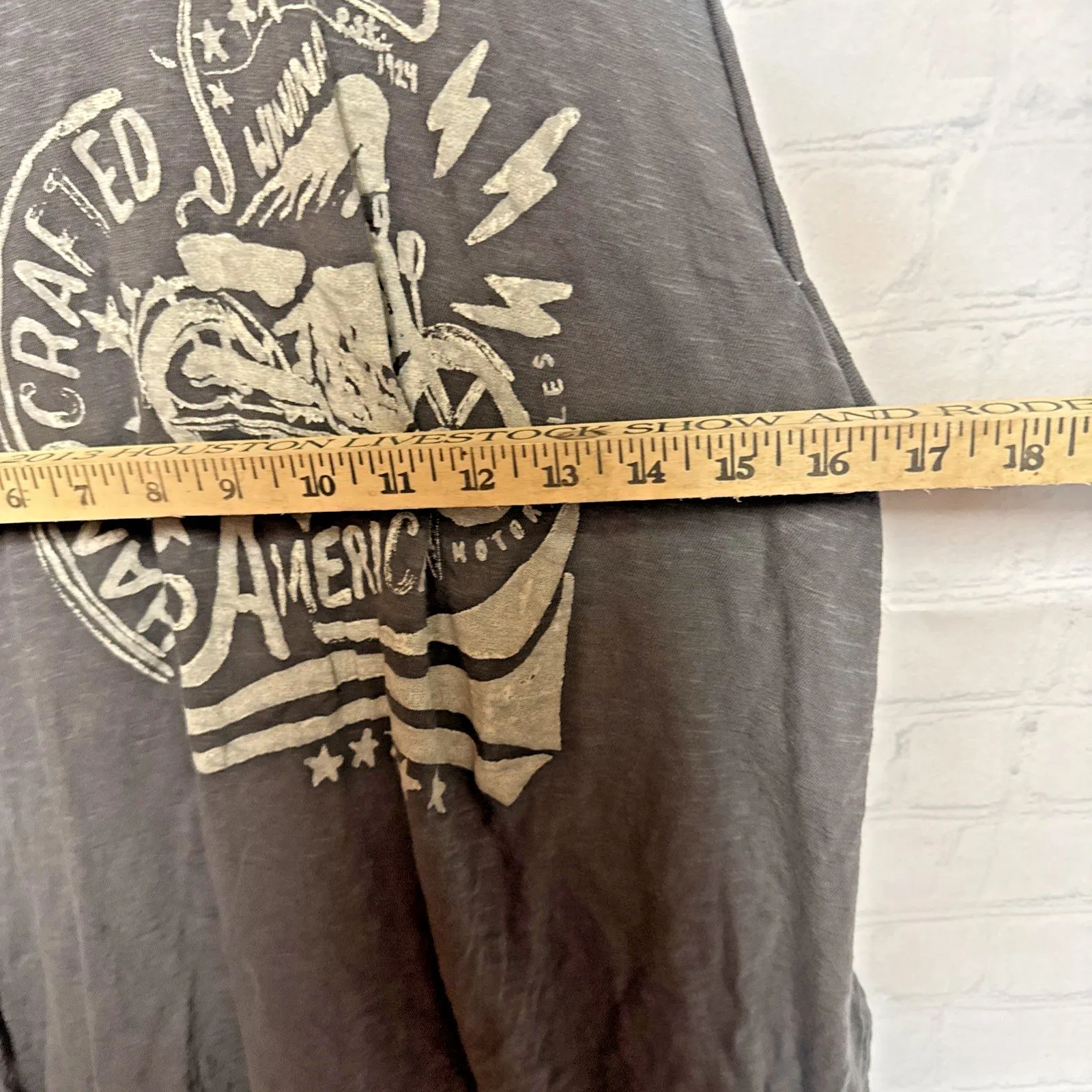 FREE PEOPLE MOVEMENT graphic muscle tank in gray size M  Womens Boho Rocker - Image 12