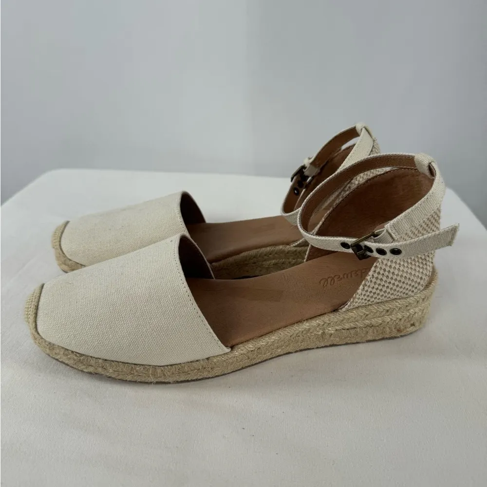 Madewell The Evelina Espadrille in (Re)sourced Canvas Shoe in Cloud Lining‎ 8.5 - Image 10