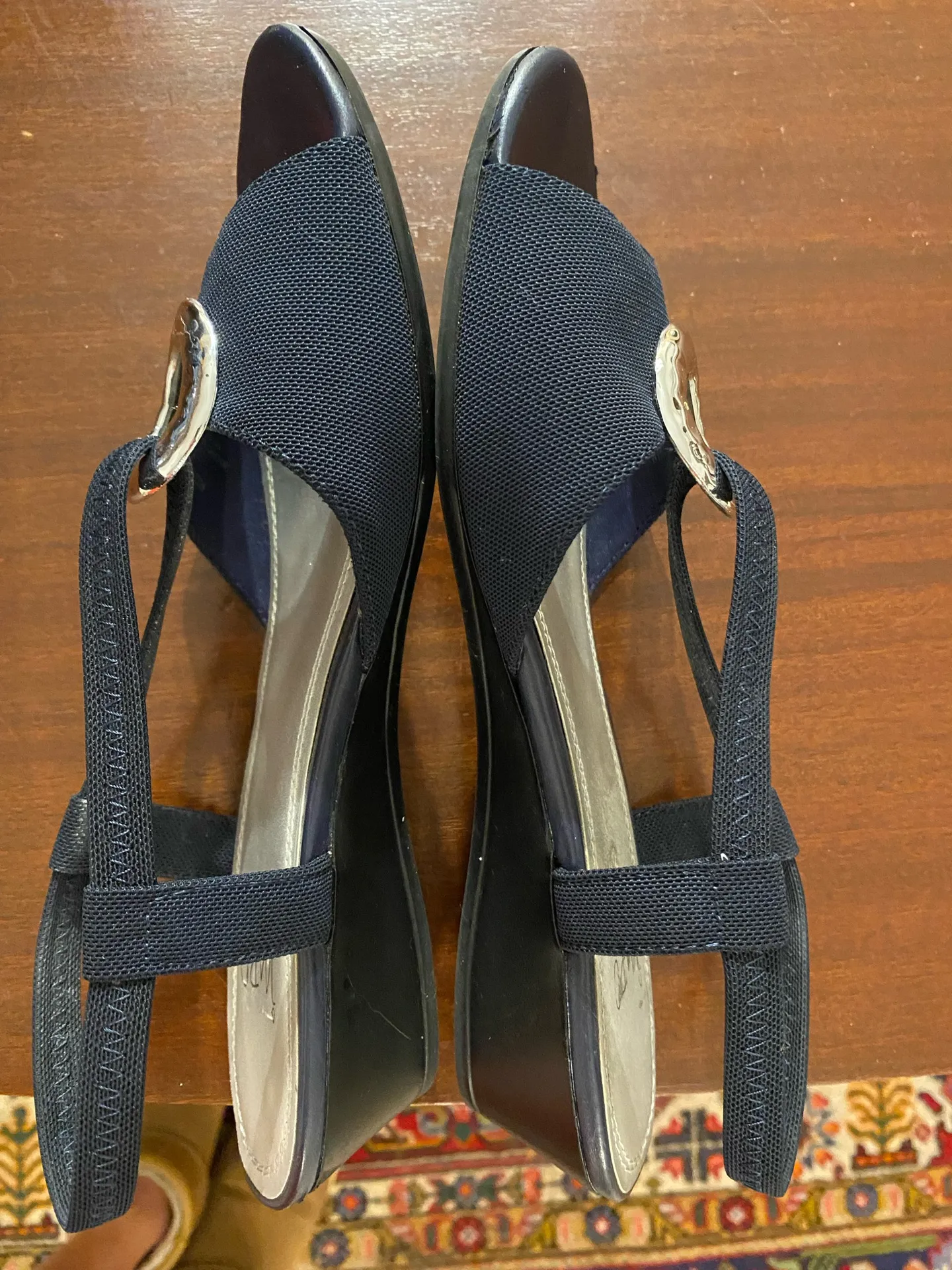 Vintage Platform Slide Sandals - Image 2