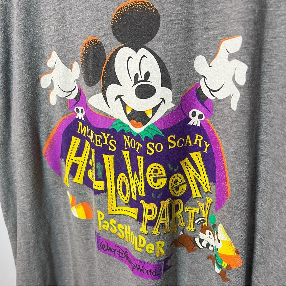 Disney Parks Mickey's Not So Scary Halloween Party Passholder T-Shirt Adult sz L - Image 2