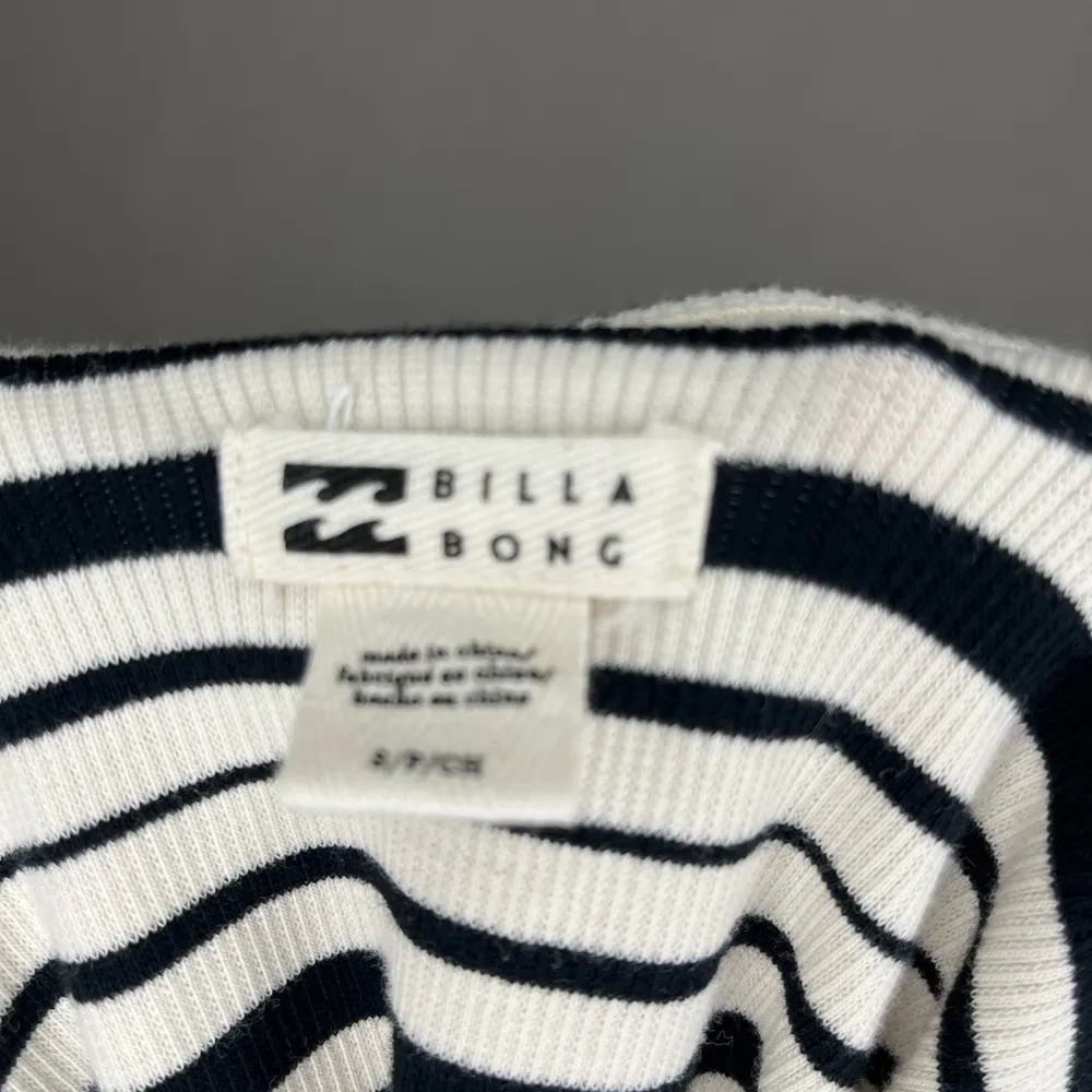 Billabong Women's Coastal Bodycon Striped Black and White Y2K Dress Size small S - Image 3