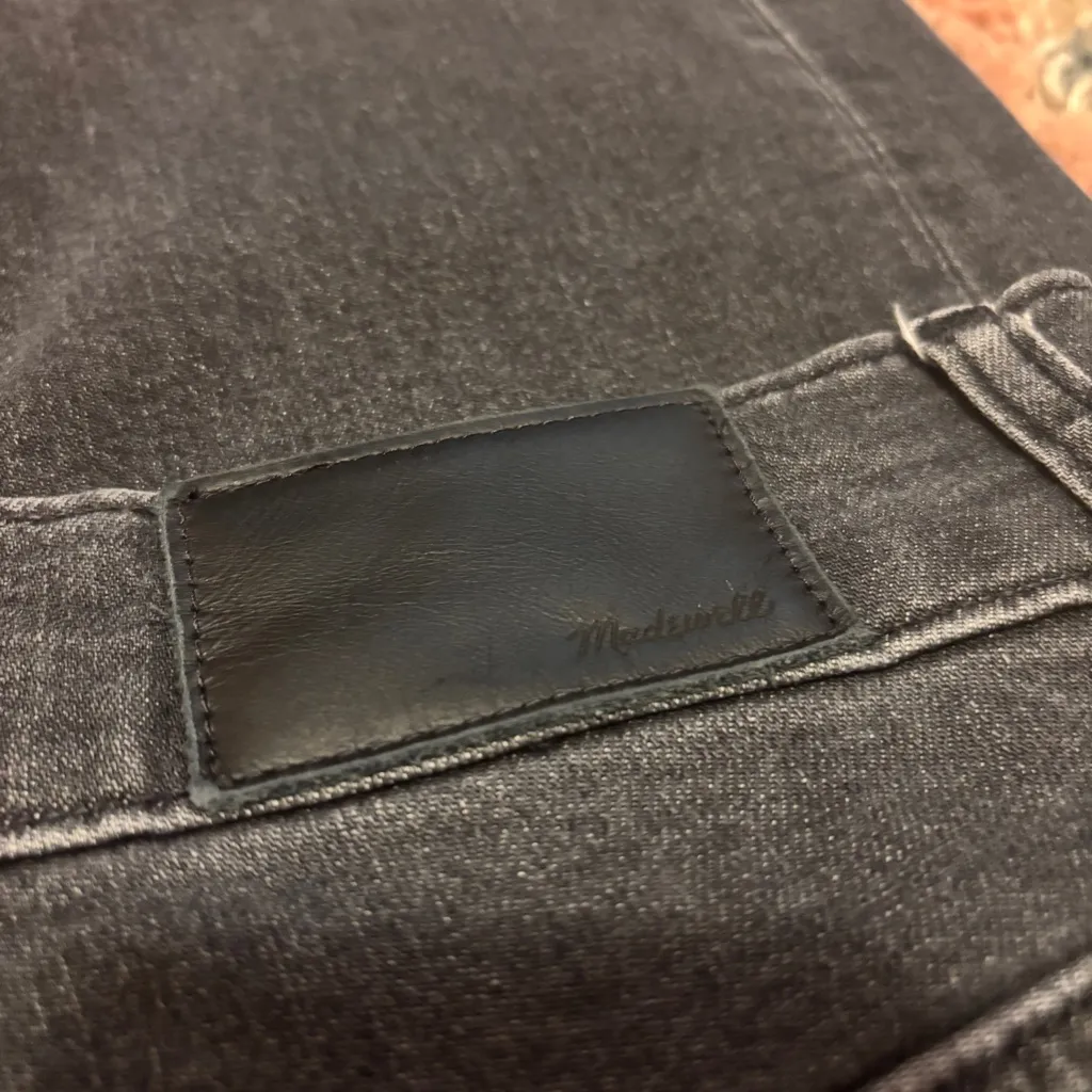 Madewell Perfect Vintage Crop Jeans Womens 26 (28x26) Black High Rise - Image 3