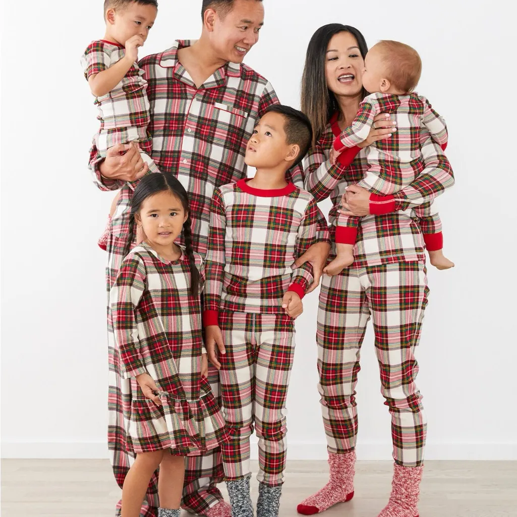 Hanna Andersson Adult Holiday Long John Pajama Top Size S and Bottom Size XS Red - Image 7