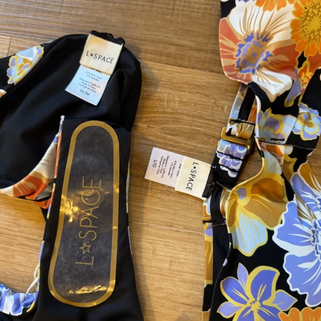 REVOLVE L*Space Alec Floral Bikini Set M/L NWT - Image 7