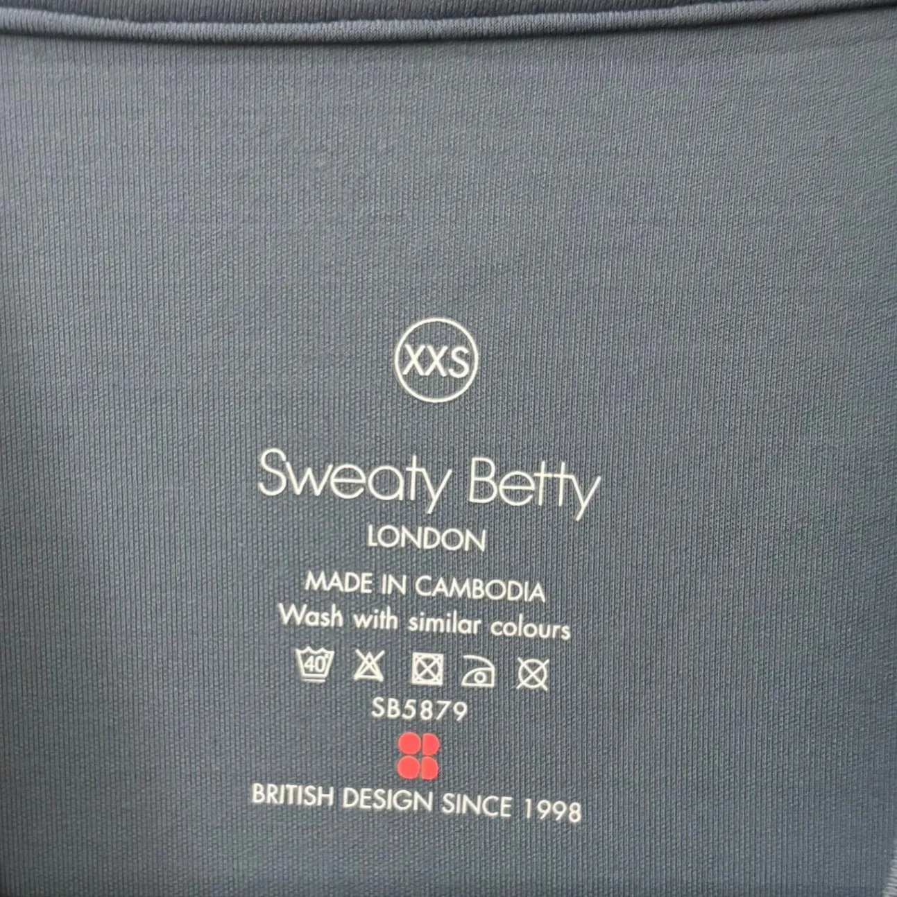 Sweaty Betty Grace Cozy Blue Oversized Scuba Sweatshirt Top XXS RUNS LARGE - Image 5