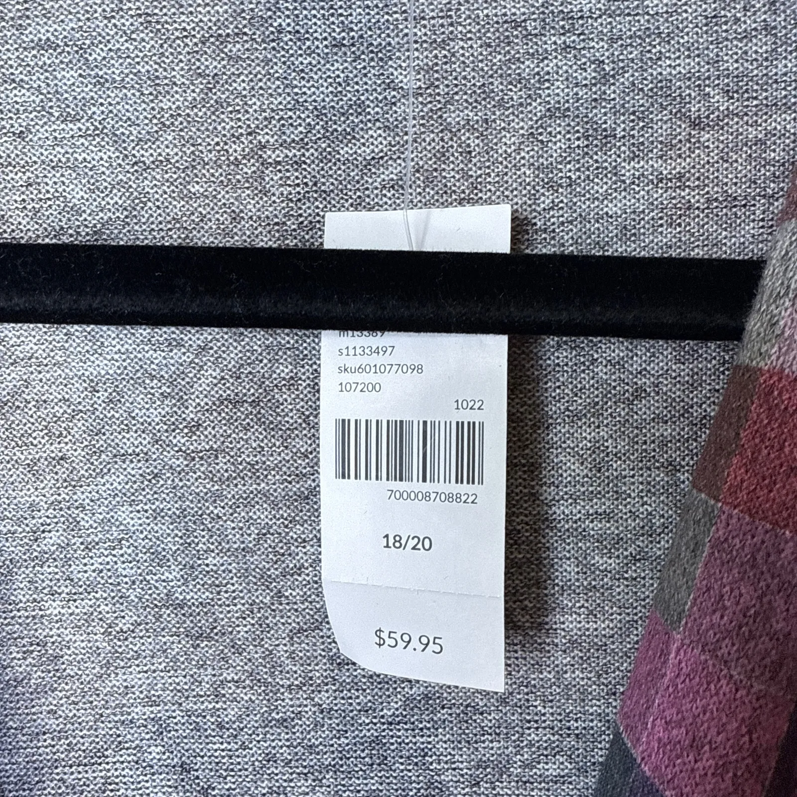 NEW NWT Lane‎ Bryant Classic Faux-Wrap Plaid Top 18/20 Purple Surplice Peplum - Image 7