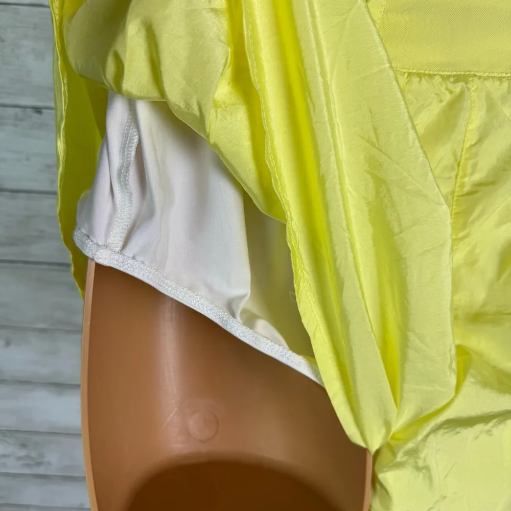 Free People FP Movement Way Home Skort Romper Lemon Verbana Size Small - Image 6