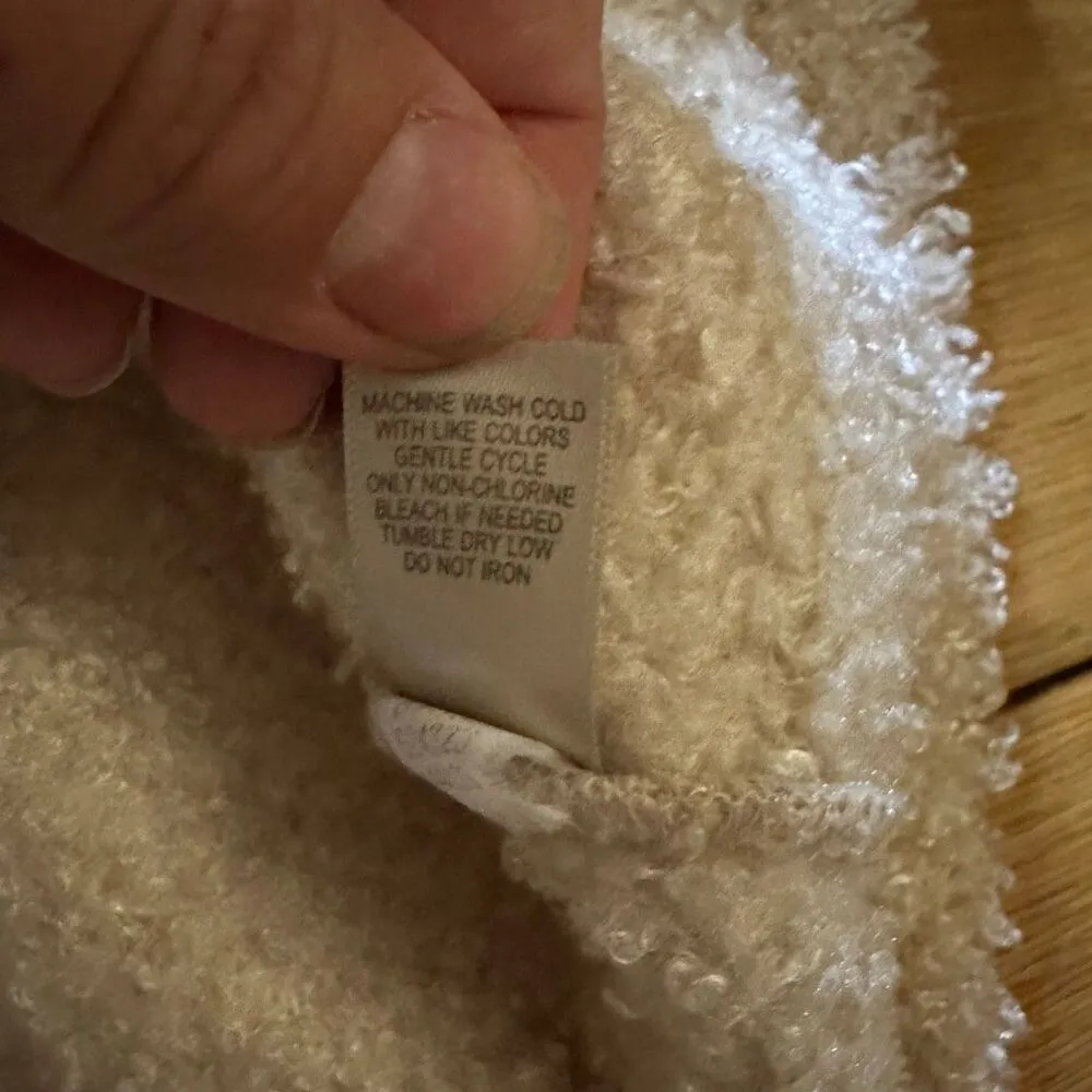 J. Jill teddy sherpa vest medium - Image 6