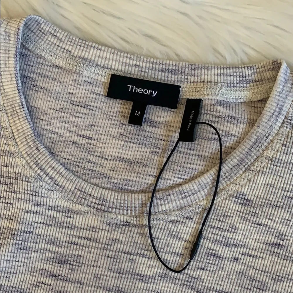 nwot // theory cherry b3 sterling ribbed tshirt dress - Image 8