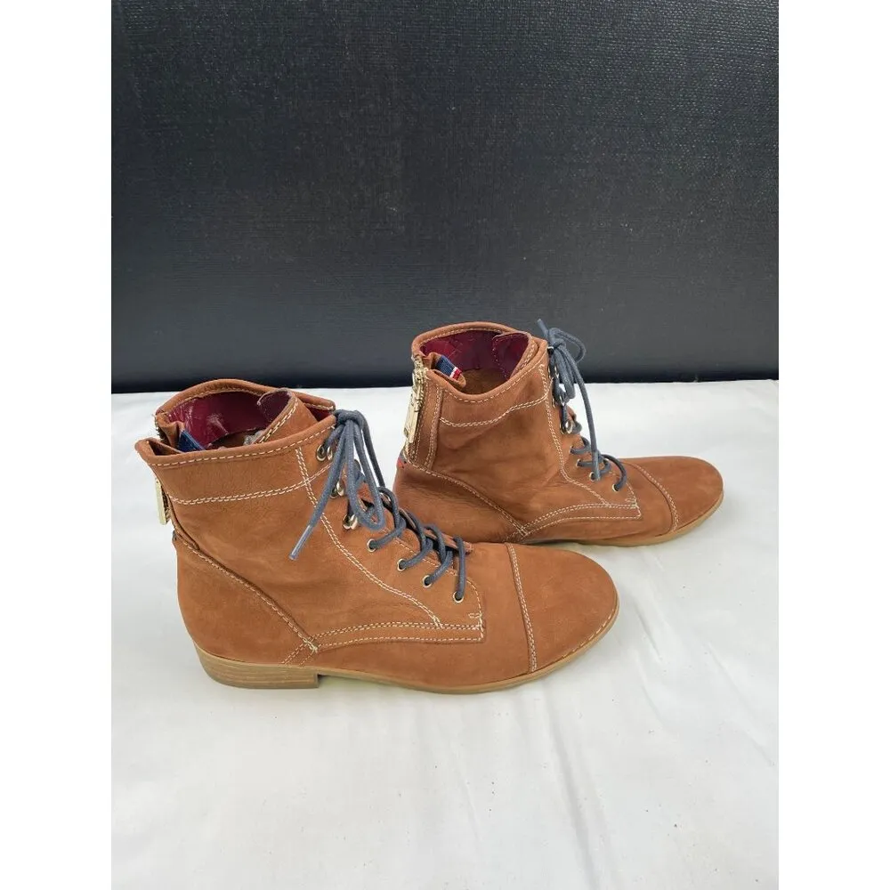 Tommy Hilfiger Women's Brown Suede Ankle Boots Shoes Size 7.5 SKU 4043 - Image 3