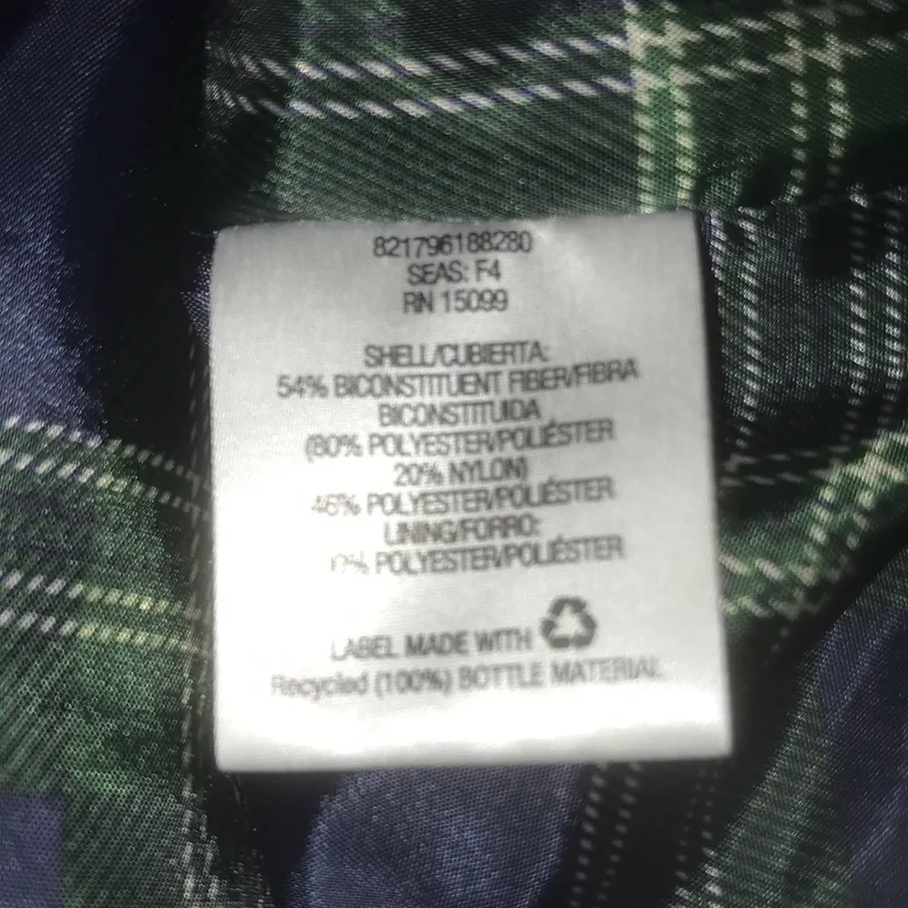 COVINGTON navy blue zip up long sleeve windbreaker jacket with pockets NEW SZ L - Image 5