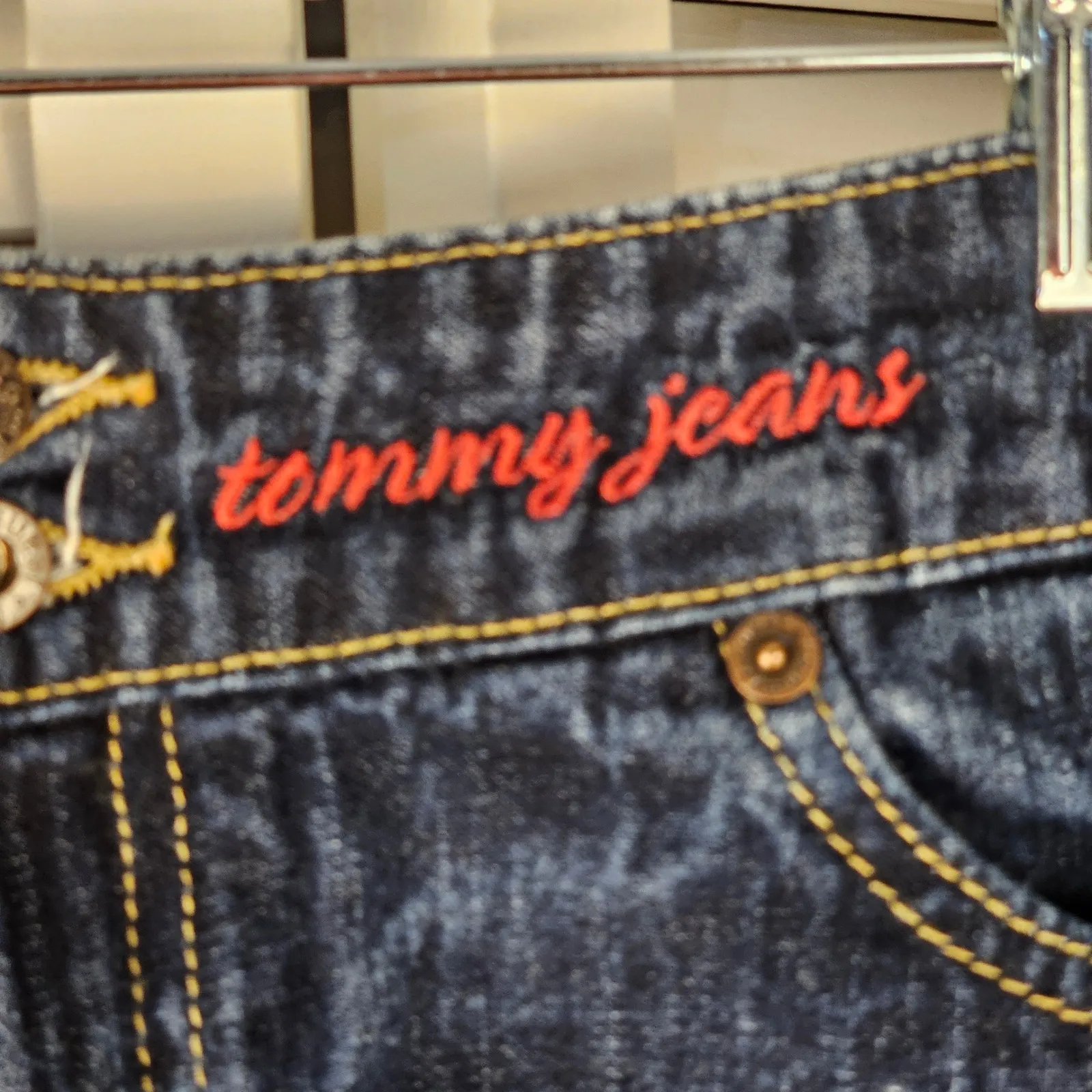 Vintage Y2K Womens Juniors Tommy Jeans Hilfiger Denim Mini Skirt‎ 7 Blue Size undefined - Image 3