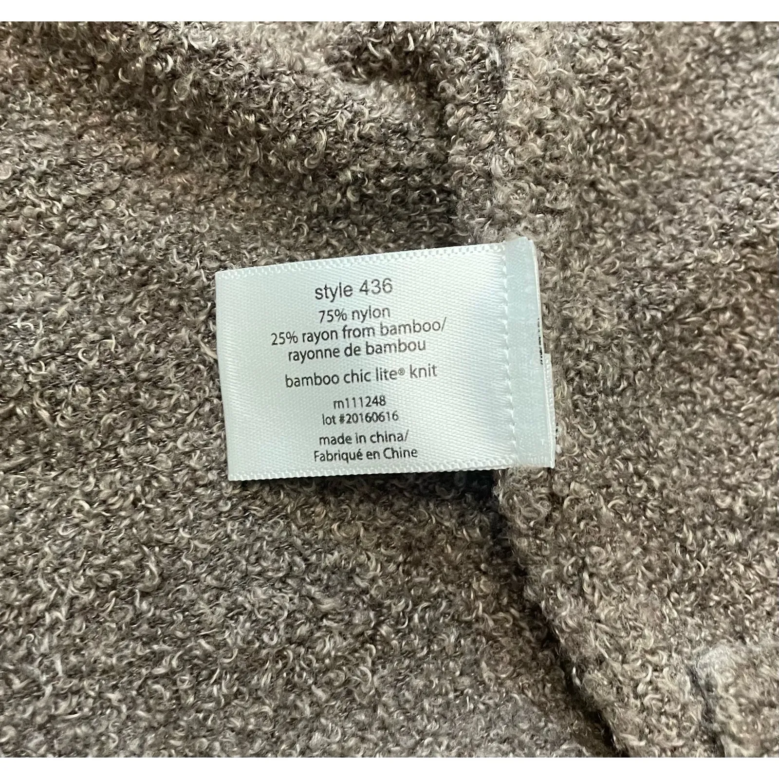 Barefoot Dreams Brown Calypso Bamboo Chic Lite Drape Wrap Cardigan L/XL - Image 6