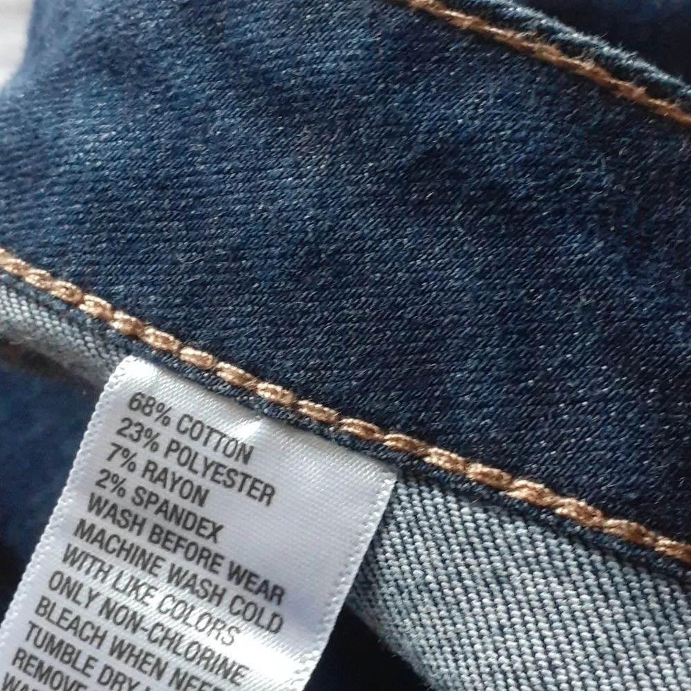 True Craft Blue Denim Button Down Skirt SIZE 9 - Image 3