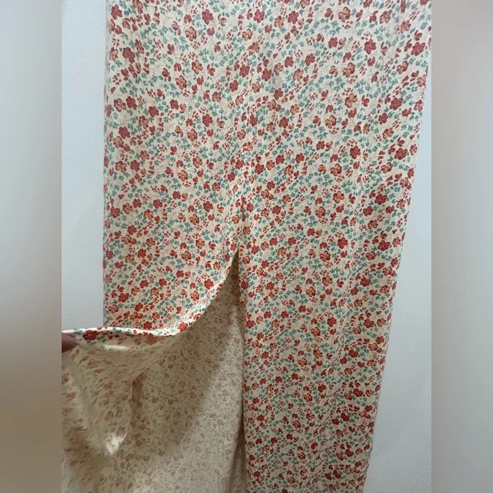 Patron of Peace Ditsy Floral Print Midi Dress Summer Size Medium NWOT - Image 5