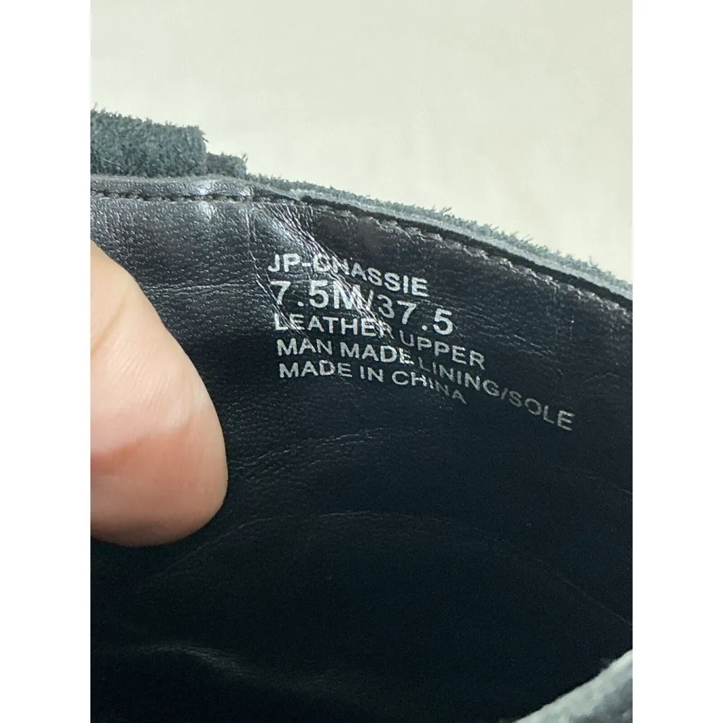 Womans Jessica Simpson Chassie Black Suede Tassel Block Heel Ankle Boots 7.5 M - Image 7