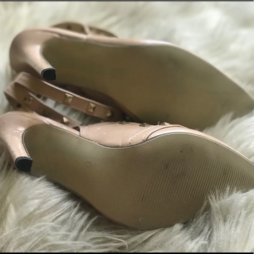 ✨Ji Mei Shoes Nude Pale Pink Pointed Toe Heels✨ Size 7 - Image 3