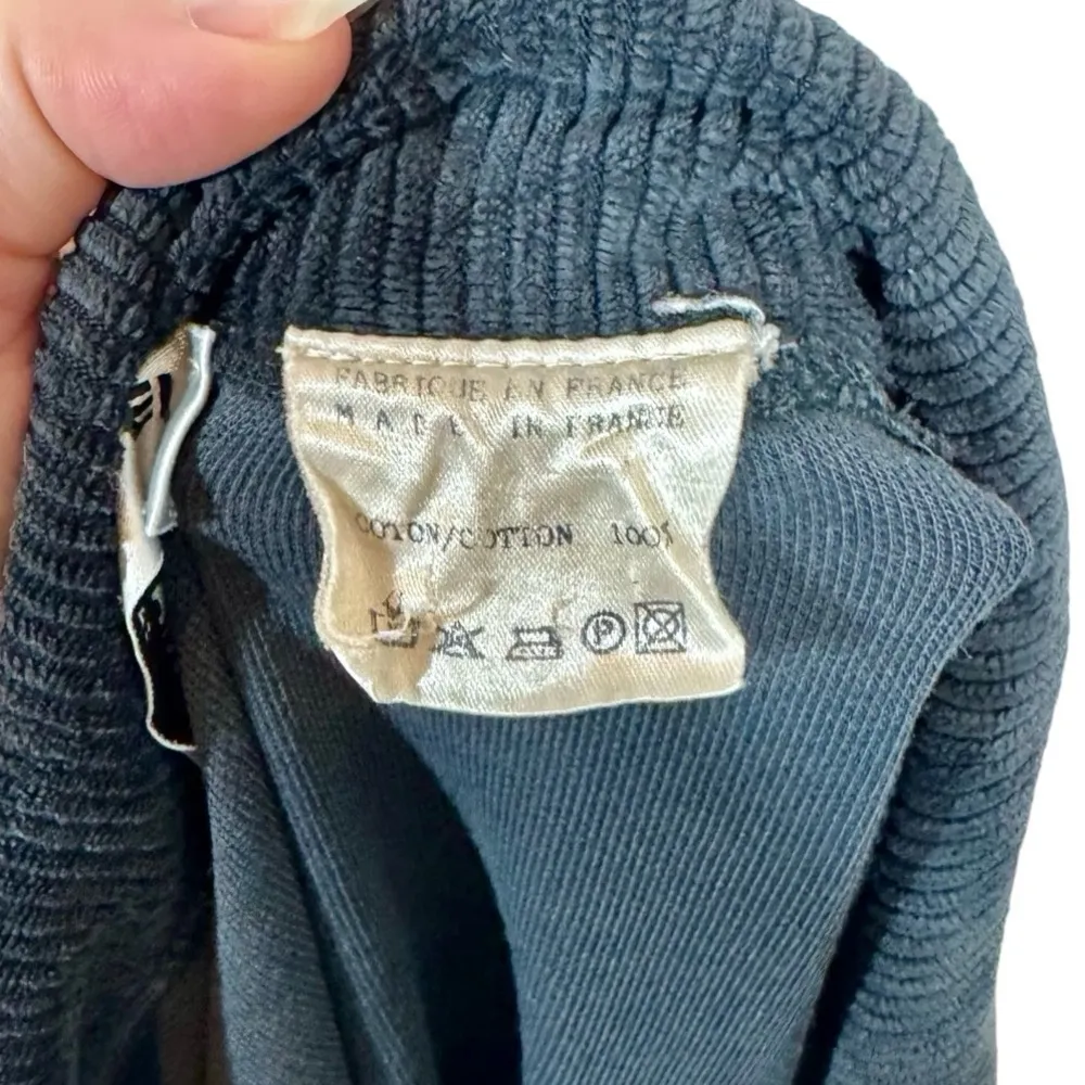 Sonia Rykiel Paris Vintage Oversized Corduroy Overshirt Shacket Shirt Jacket Black Size M - Image 8