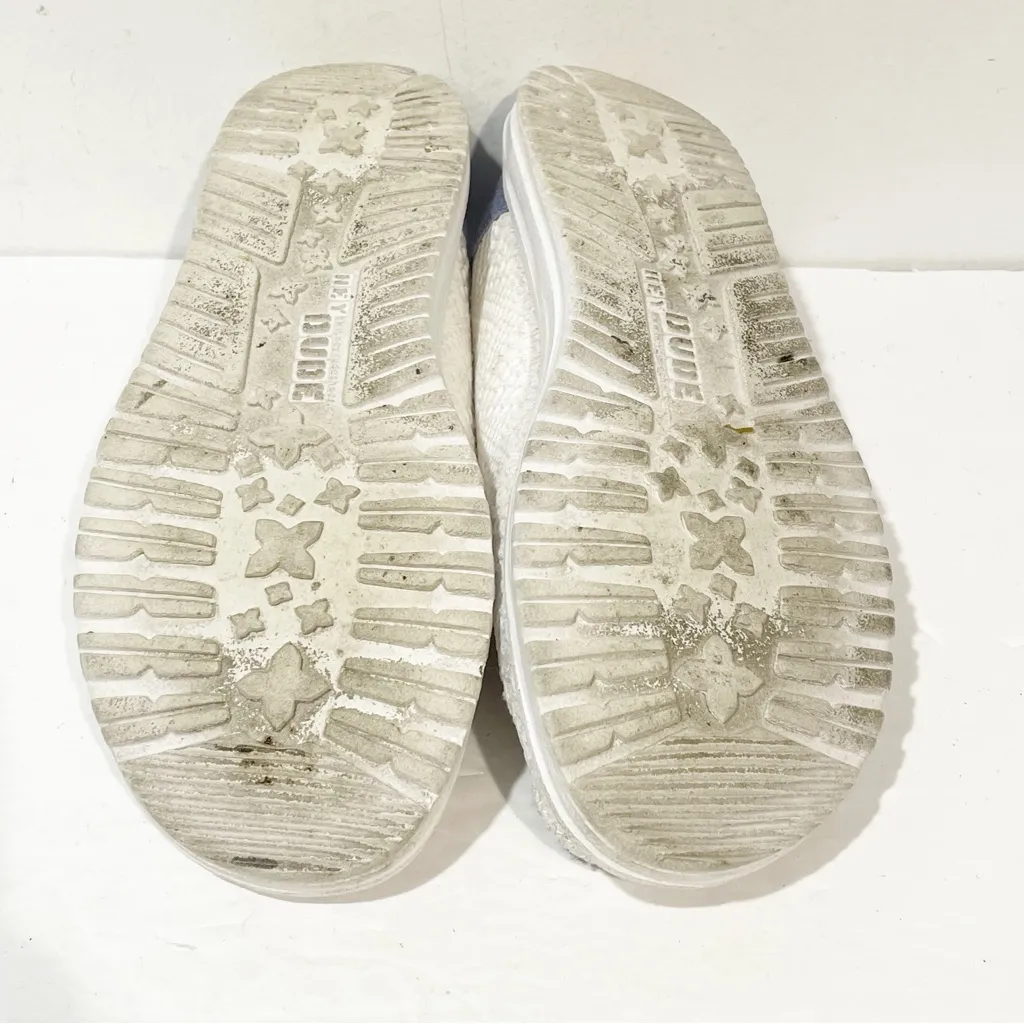 Hey Dude Wendy Womens‎ Size 9 White Boho Crochet Casual Shoes Slip On - Image 7