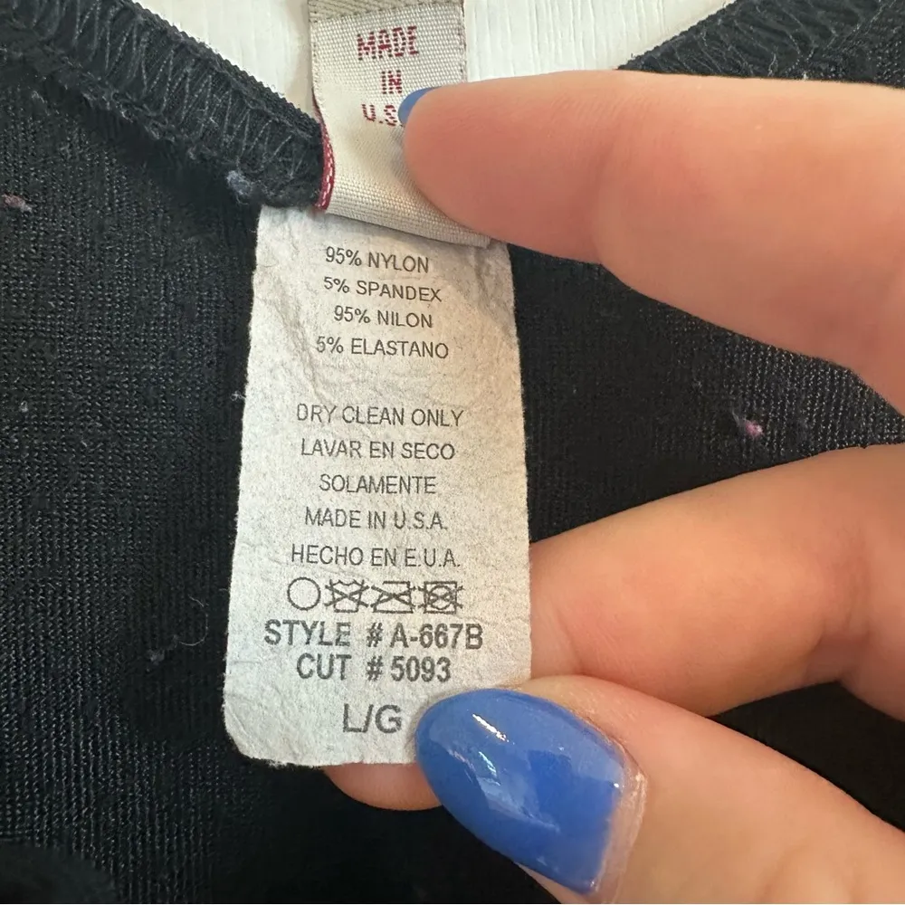 XXX Hardcore Biker Corset Top. Black. Size: Large. Black - Image 6