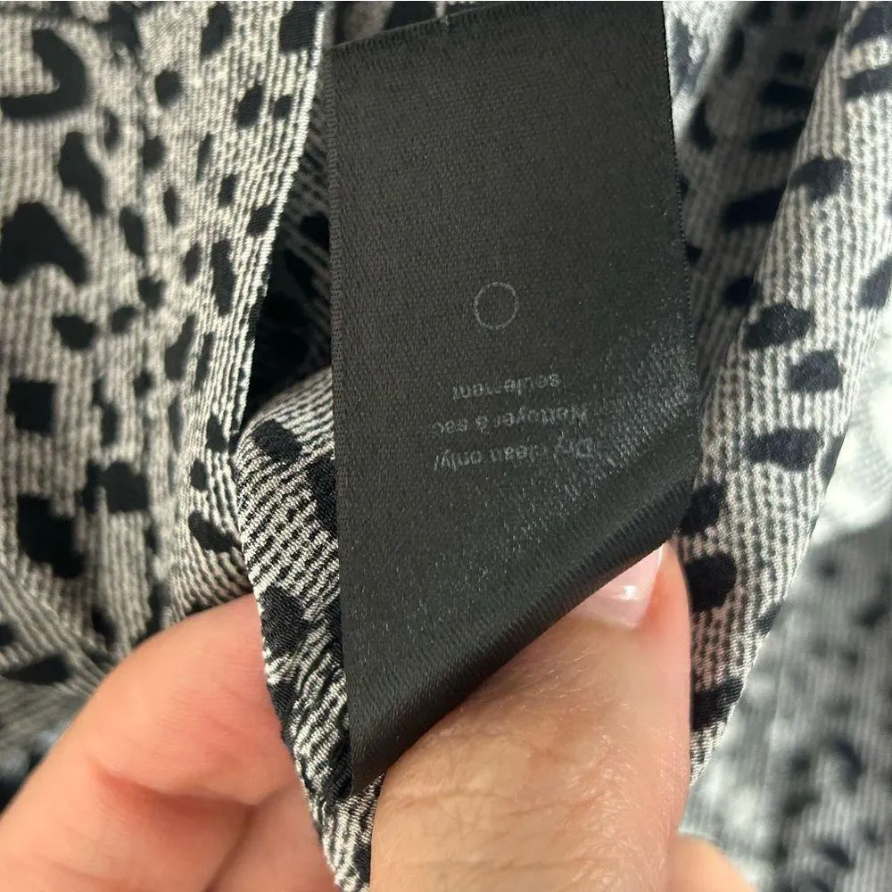 Rag & Bone | Christie Cheetah Print Silk Button Up Blouse Size XS - Image 11