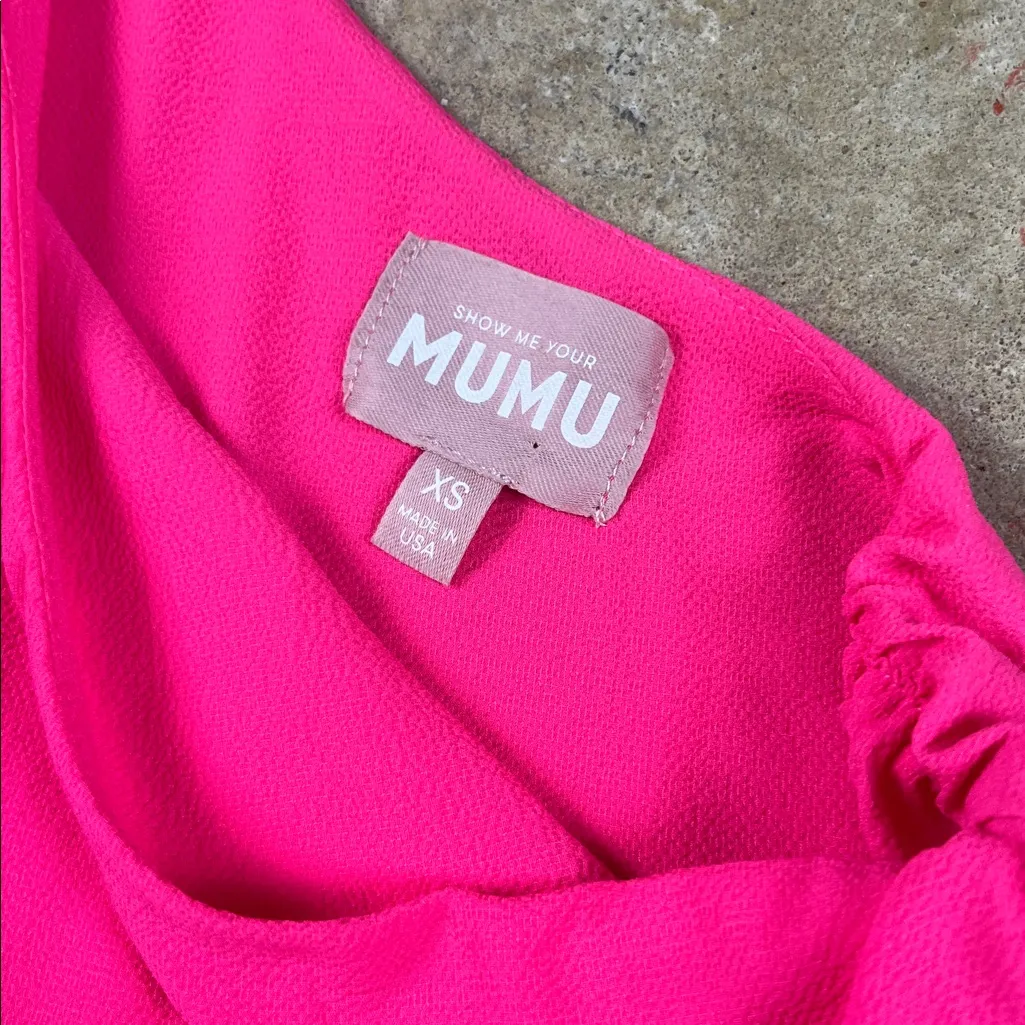 Show Me Your MuMu Pink One Shoulder Trish Dress
Size: XS - Image 6