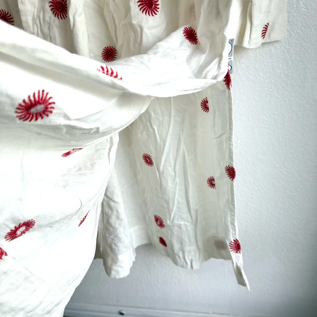 NEW Free People Womens Dress Emory Embroidered Midi Square Neck Size Small - Image 11