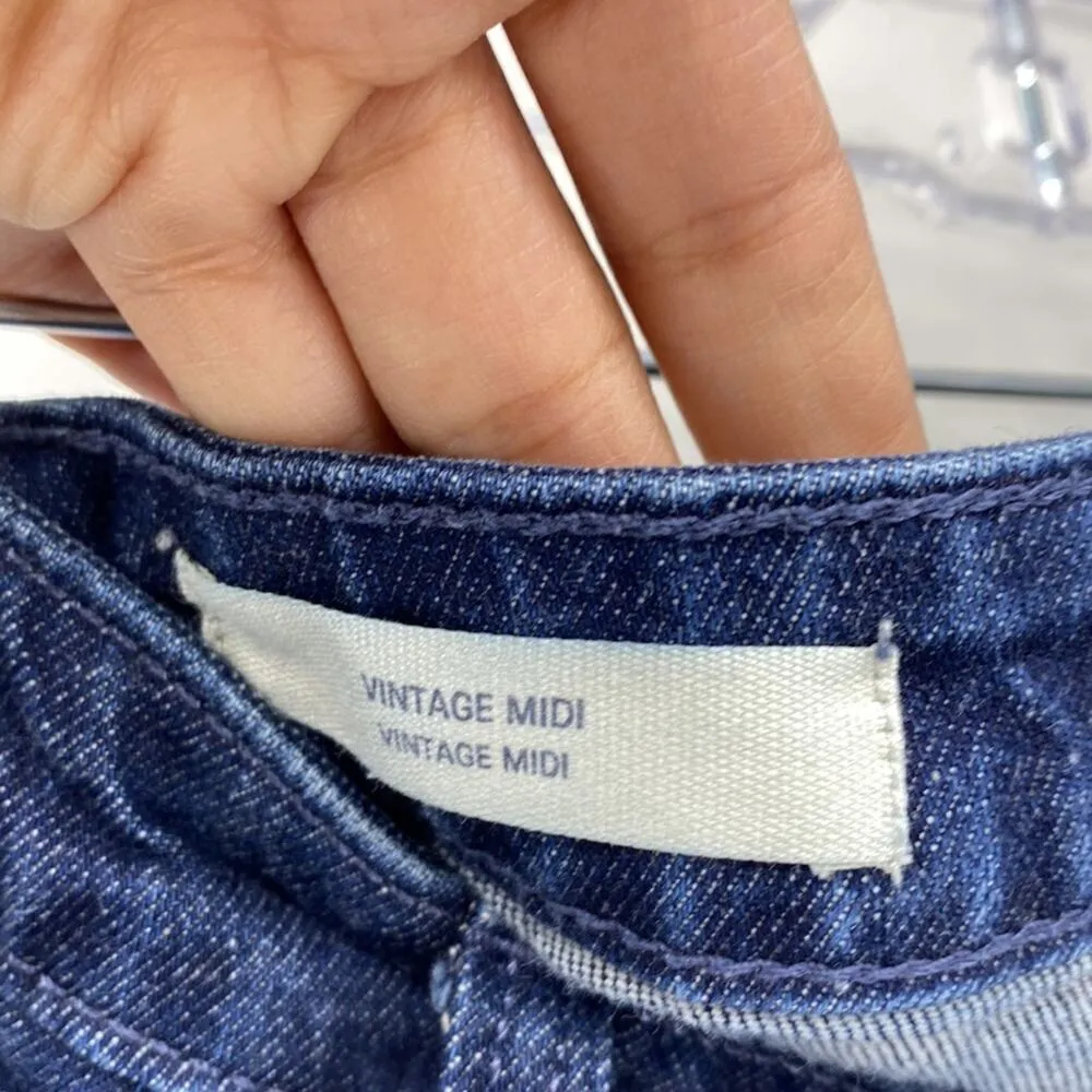 Universal Threads vintage midi short shorts dark Wash 90s vibe Beach summer - Image 3