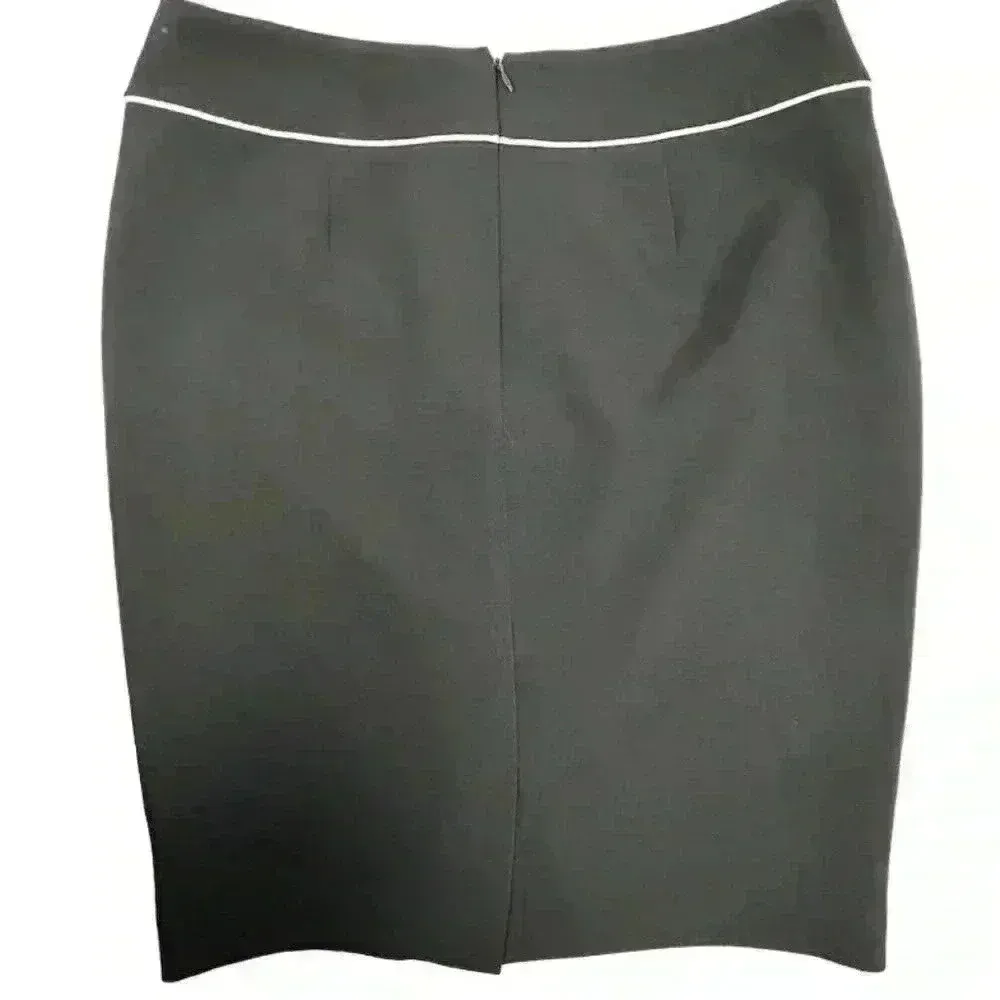 Black Label by Evan-Picone Women's Black Pencil Skirt Size 8 Formal - Image 3