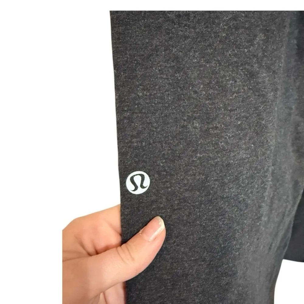 Lululemon  High Rise Wide Leg Sweatpants Yoga Pants Dark Gray - Image 5