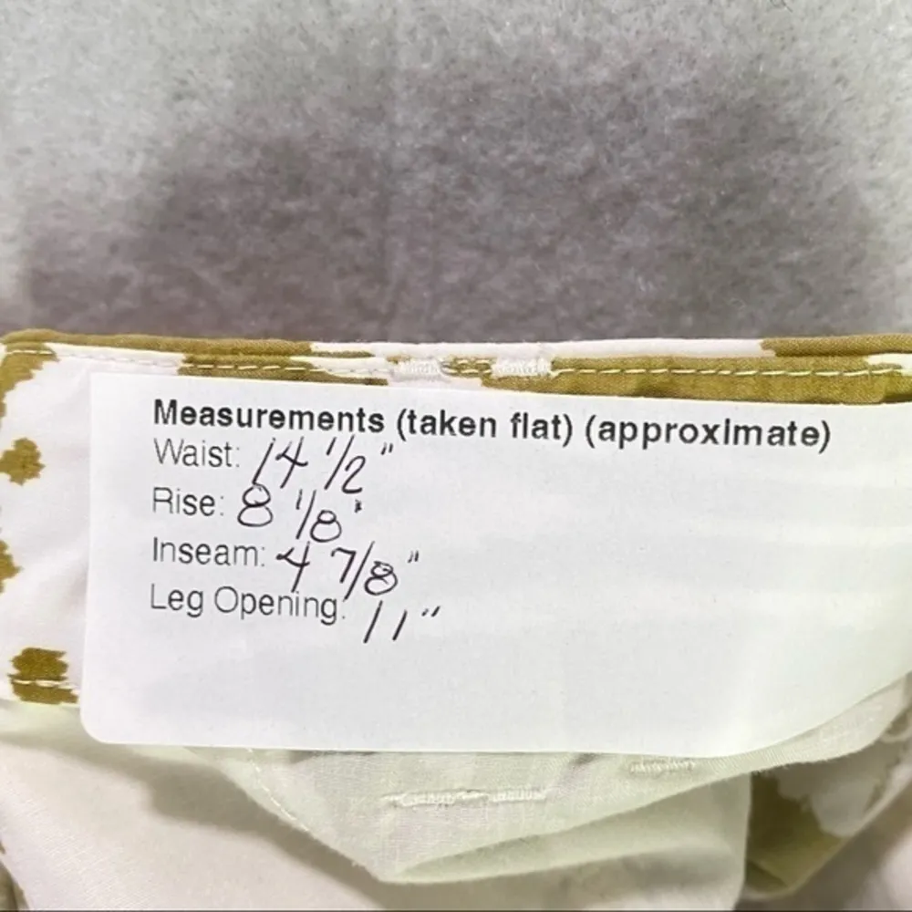 J. Crew Factory Womens Shorts Size 2 Stretch Cotton‎ Printed Midi Lightweight Tan - Image 7