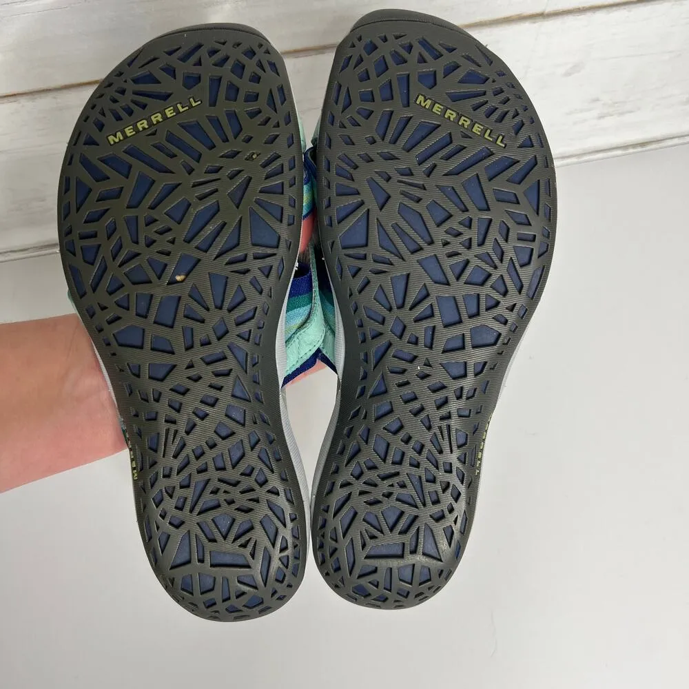 Merrell Zinna Flip Flop Slide Sandals Blue Shoe Size 8 - Image 4