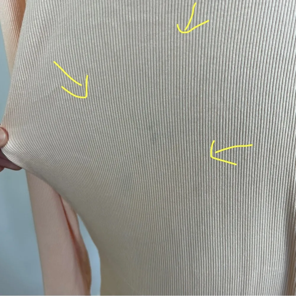 Free People Light Pink Ribbed Long Sleeve Tunic - Image 7