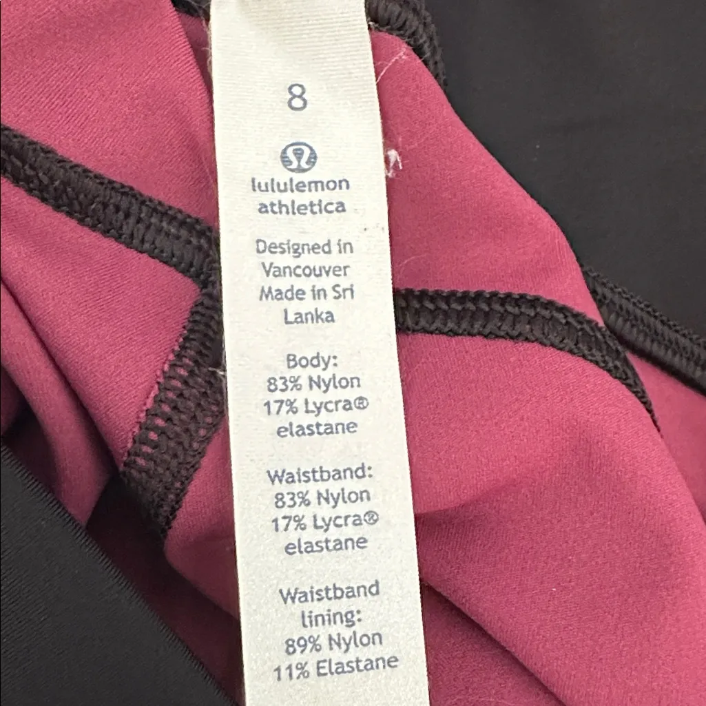 Lululemon Athletica Purple Space Dye Cropped Leggings (988) - Image 11