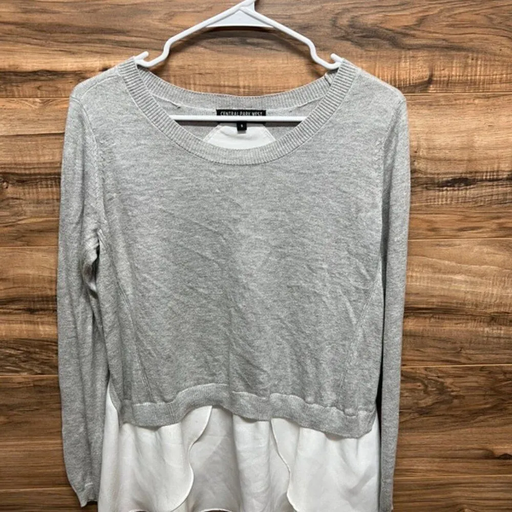Central Park West small grey long sleeve top - Image 4