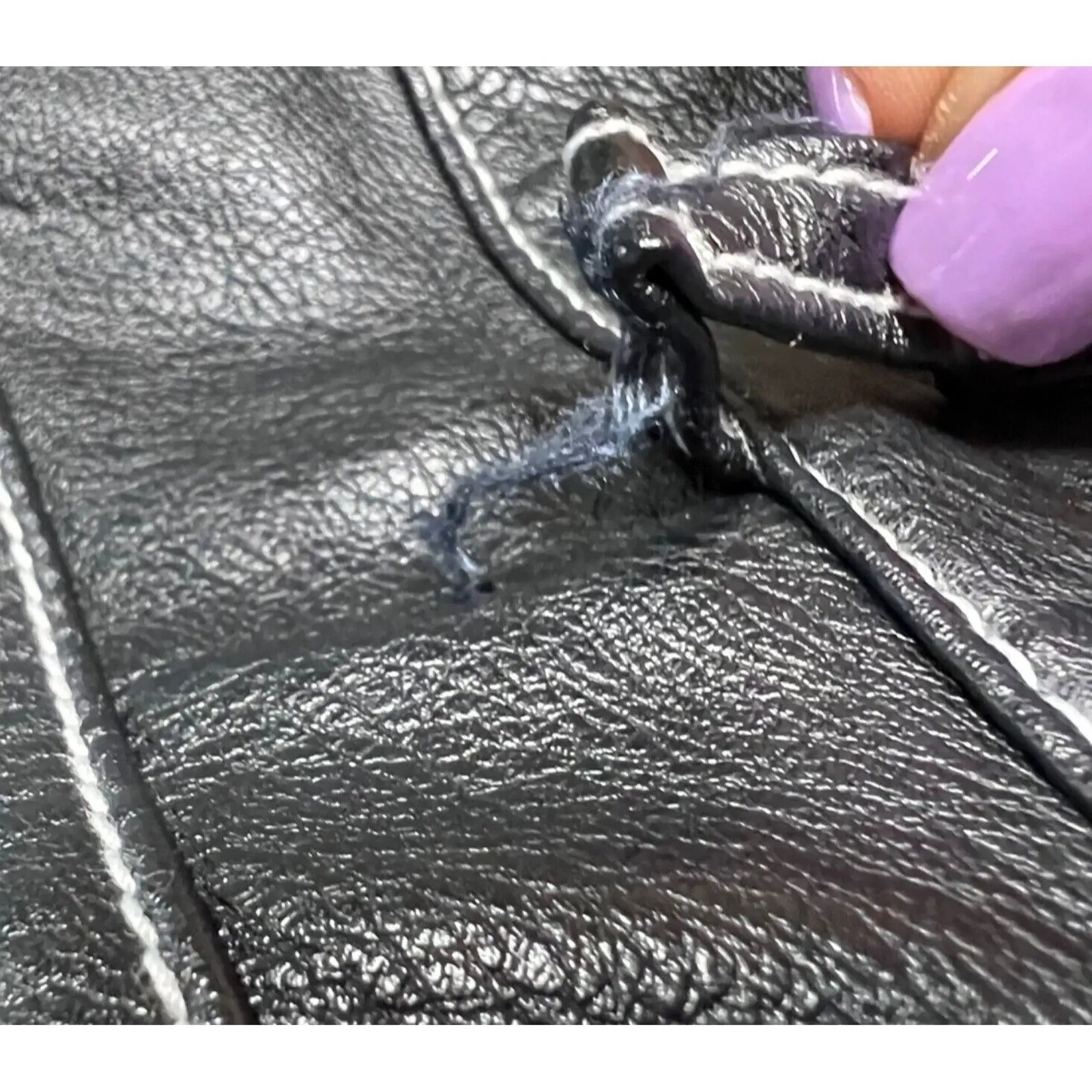 BDG High Rise Carpenter Pants Womens 25 Black Faux Leather Straight Leg Urban - Image 6