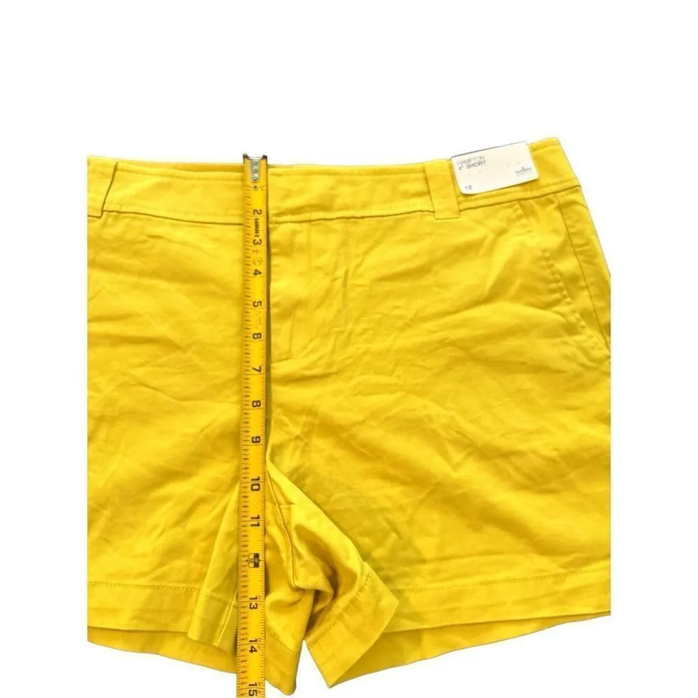 New York & Company lemon green Shorts Size 12 - Image 7