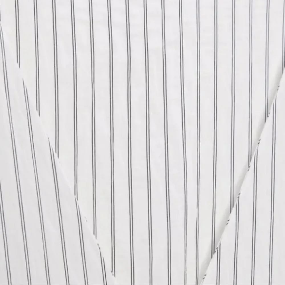 Women's Zara Oyster White Stripe Long Dress Pockets Size Med EUC #2055 - Image 7