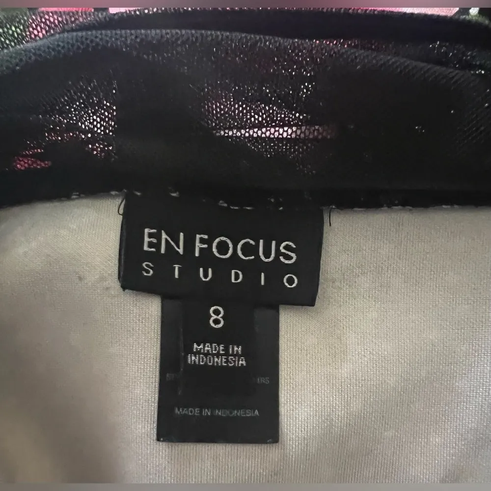 EnFocus Women’s Flowy Polka Dot Floral Knee Length Sweetheart Mesh Dress Size 8 - Image 6