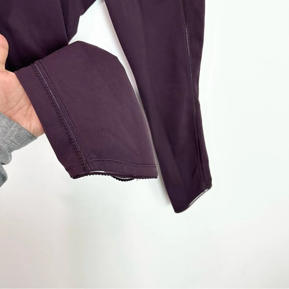 Lululemon Deep Breath Crop Legging 21" Black Cherry Size 2 - Image 7