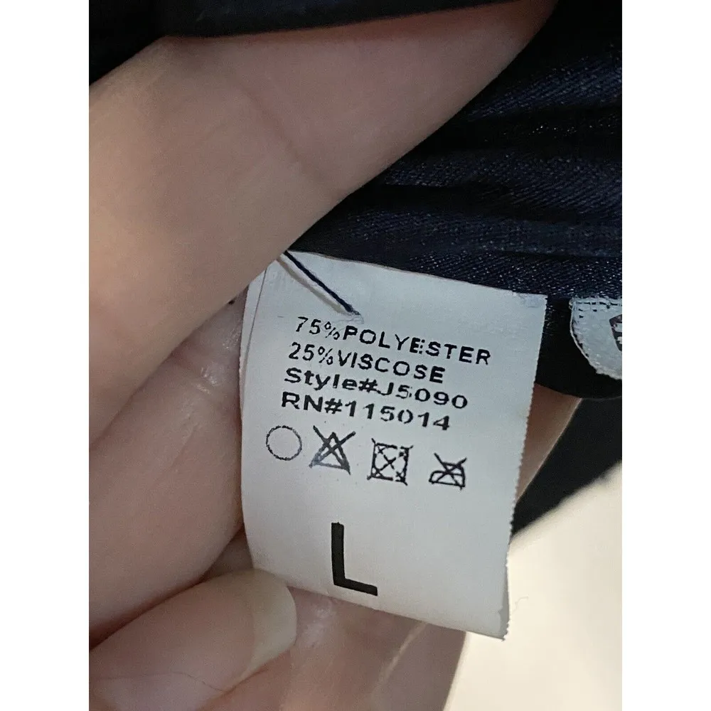 NIKIBIKI plaid‎ zip up hooded black & red vest Sz L - Image 7