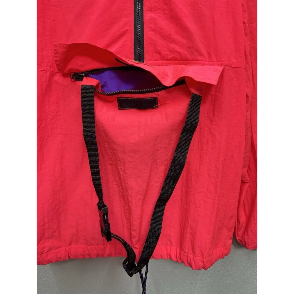 VTG GOTCHA 90s Pullover Windbreaker Jacket 1/2 Zip Neon Pink Skate Surf Small - Image 3