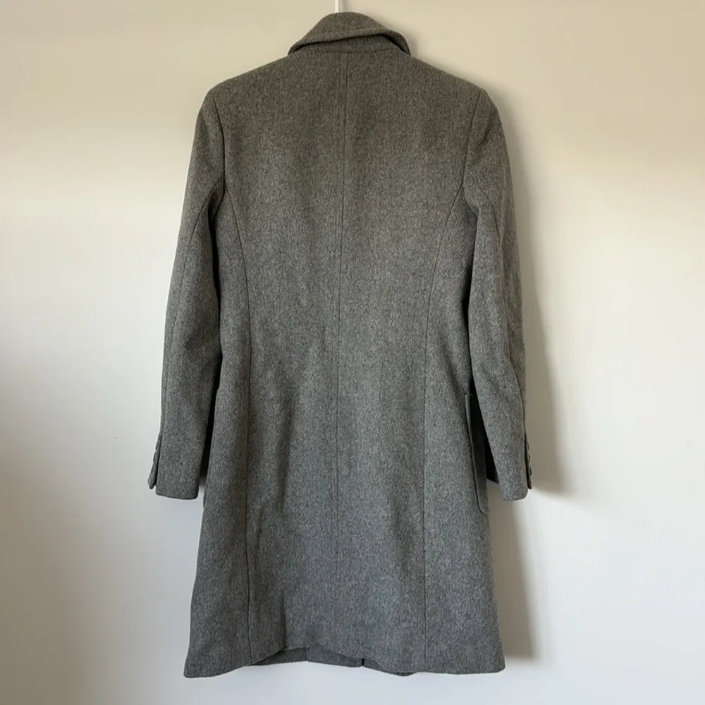 J. Crew Grey Wool Cashmere Blend Coat Size: XS Petite - Image 5