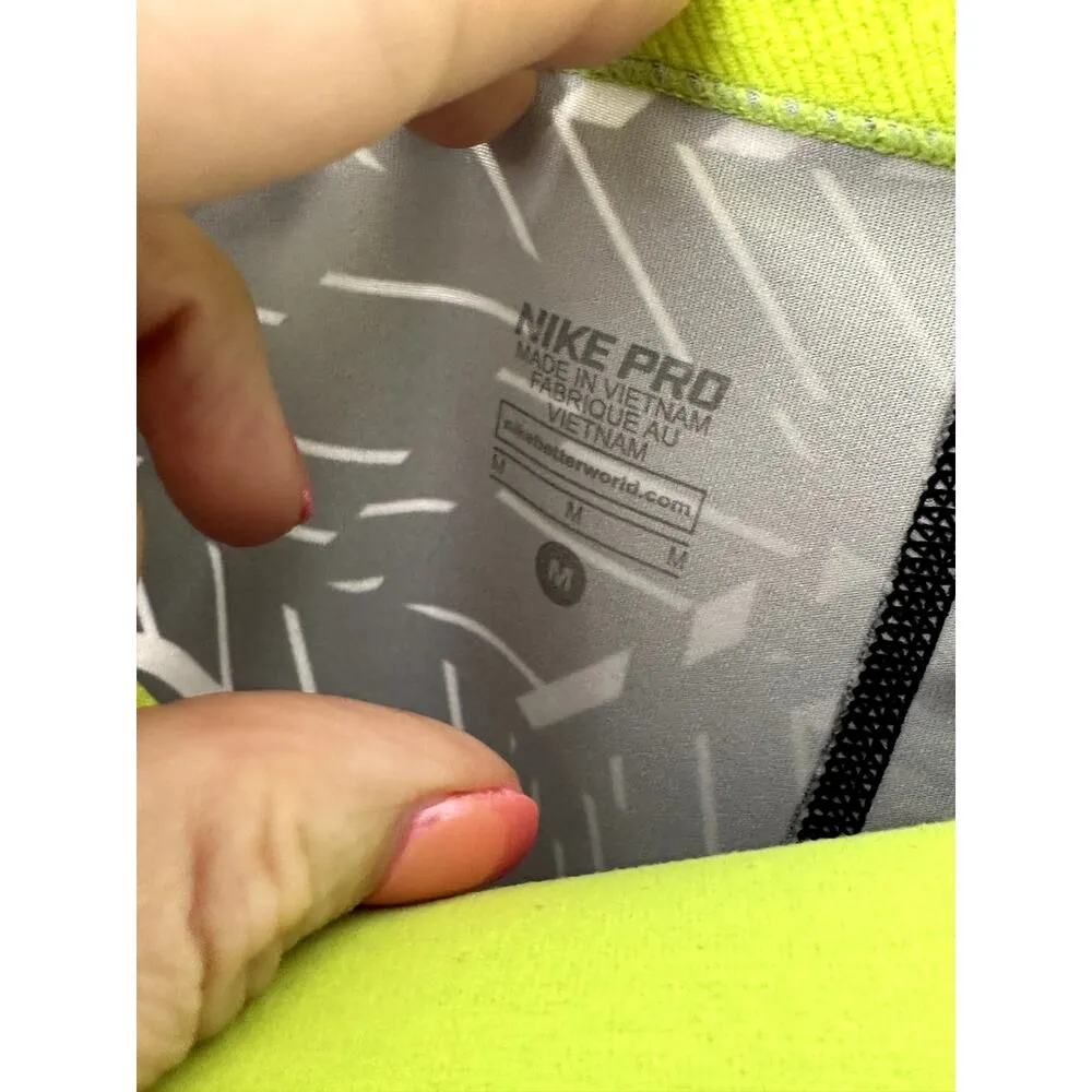 Nike Pro Black & White Compression Capri Legging Womens Medium - Image 6