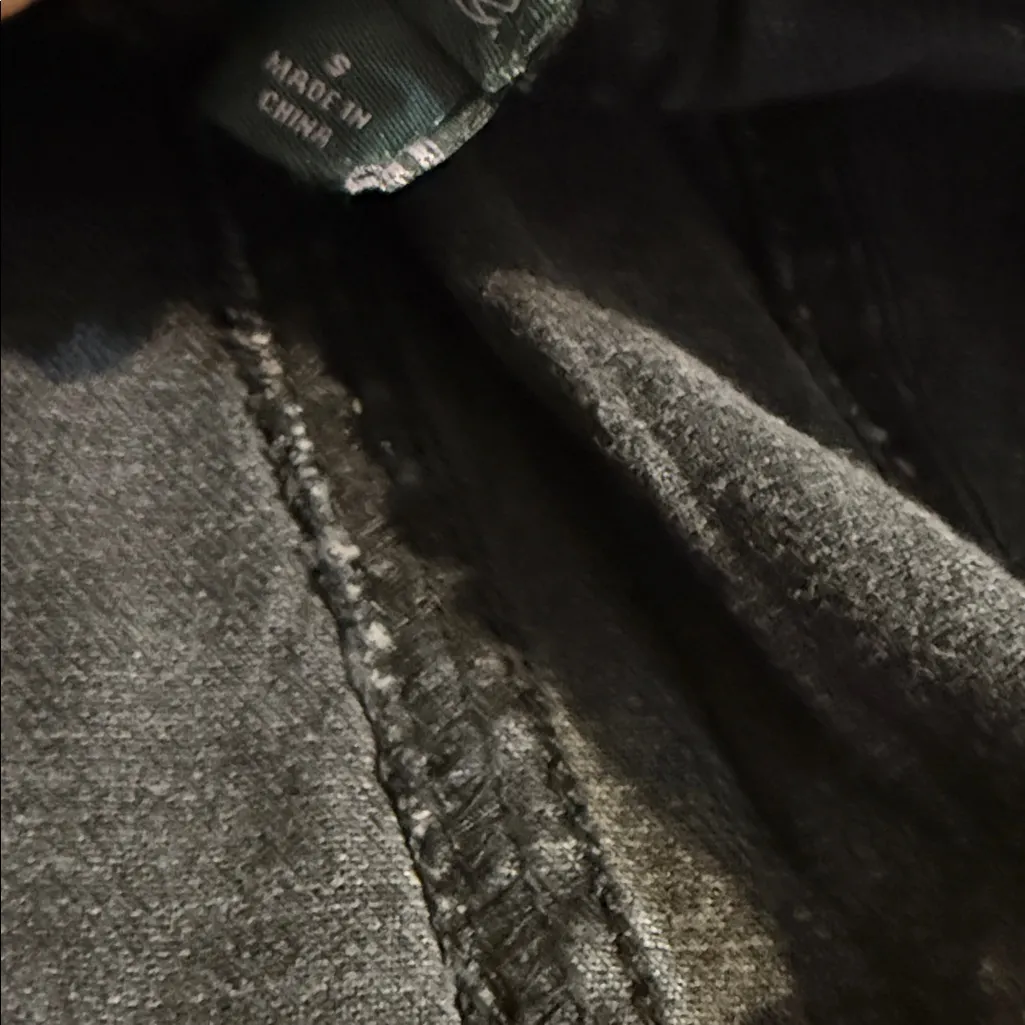 Wild Fable Women's  Pleated Cotton Black Denim/ Back Zip/Beaded Dress size small - Image 4