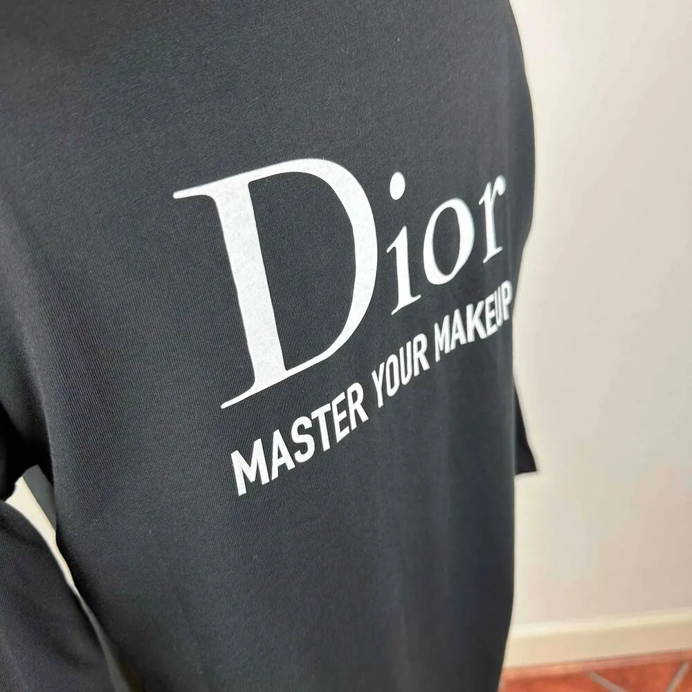 Christian Dior Staff Exclusive 3/4 Sleeve Crew Neck Logo T Shirt Size Large - Image 9