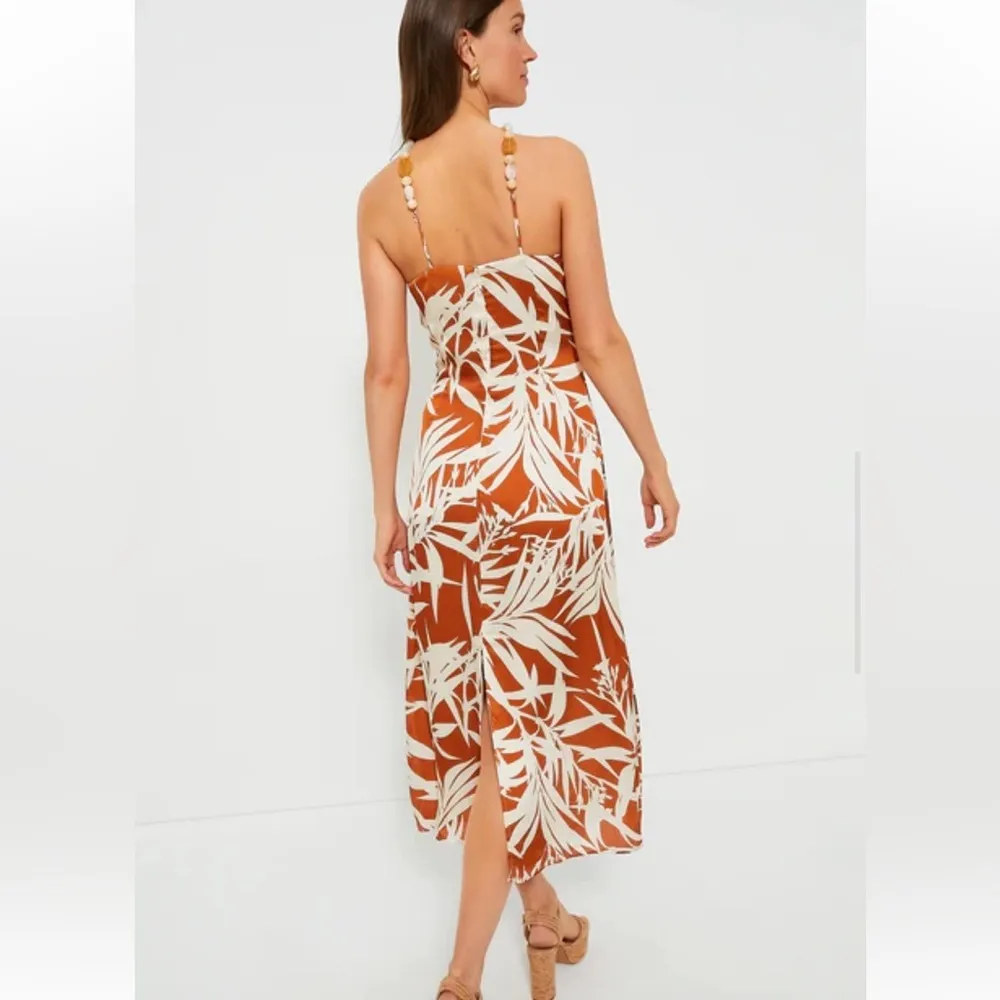 Tuckernuck Hyacinth House Bronze Leafy Floral Mallorca Maxi Dress - Image 2