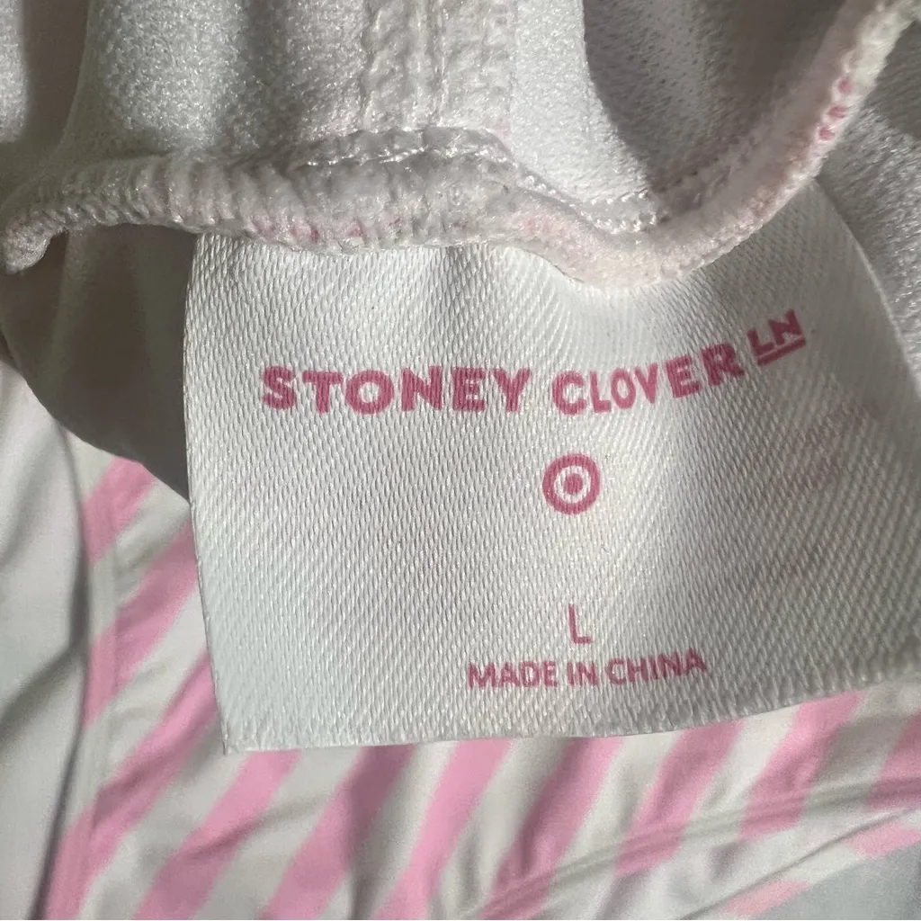 Stoney Clover Lane Bikini Set - Pink Stripe & Gingham Size Large Target Collab - Image 4