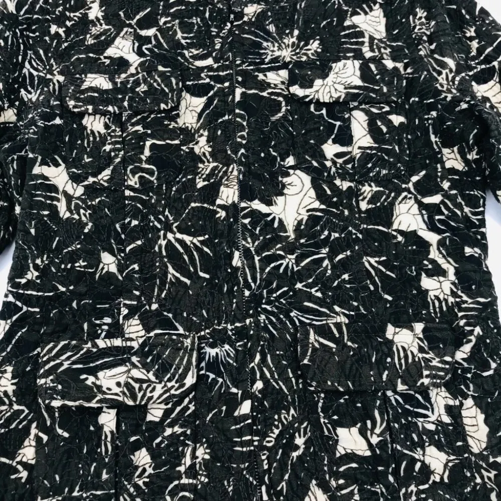 🛍Chico's Floral Embroidered Tailored Jacket 0 EUC - Image 3