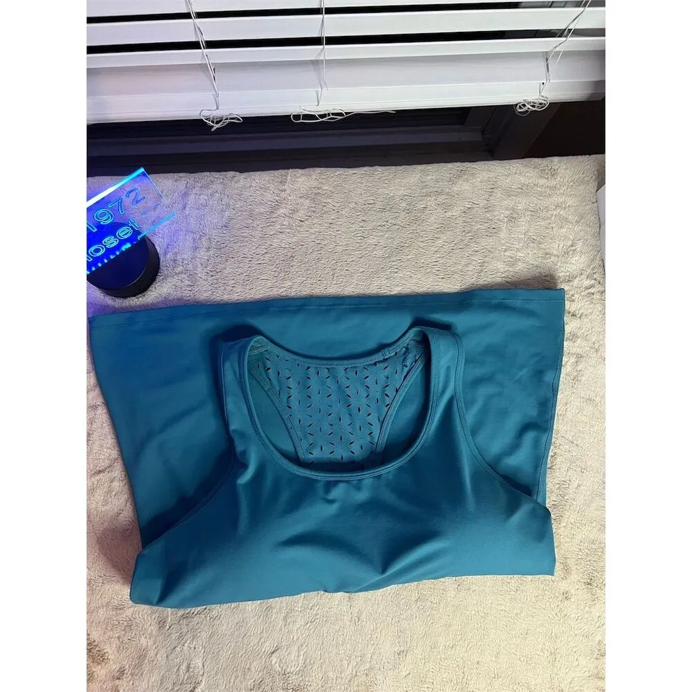 Gaiam Women's 2XL Blue Yoga Tank Top Racerback Sleeveless Activewear - Image 4